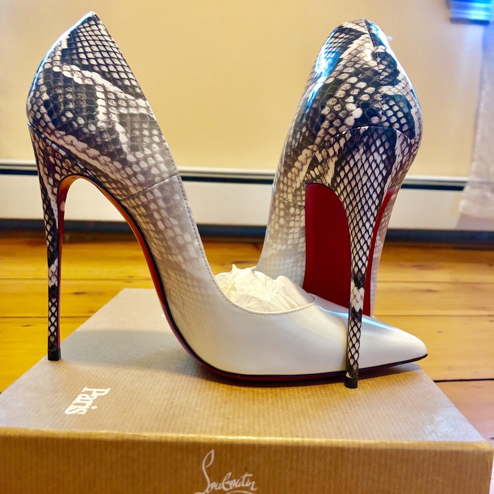 Snake print So Kate Louboutins🤤